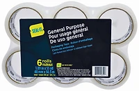 Ruban d'emballage transparent Seal-It de 1,89 po x 110 verges 6 paquets