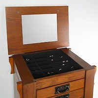 Drea Jewelry Armoire, Oak