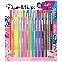 Stylo feutre Paper Mate Flair, pointe moyenne (0,7 mm), édition spéciale Candy Pop, couleurs assorties 24 unités
