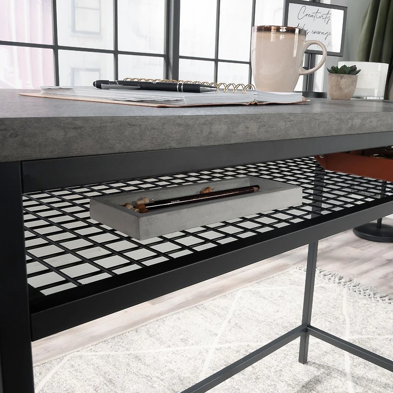 Sauder La Collection Market Commons Bureau, Finition Slate Gray, 431311