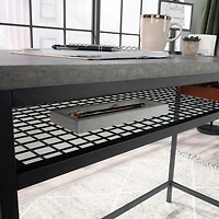 Sauder La Collection Market Commons Bureau, Finition Slate Gray, 431311