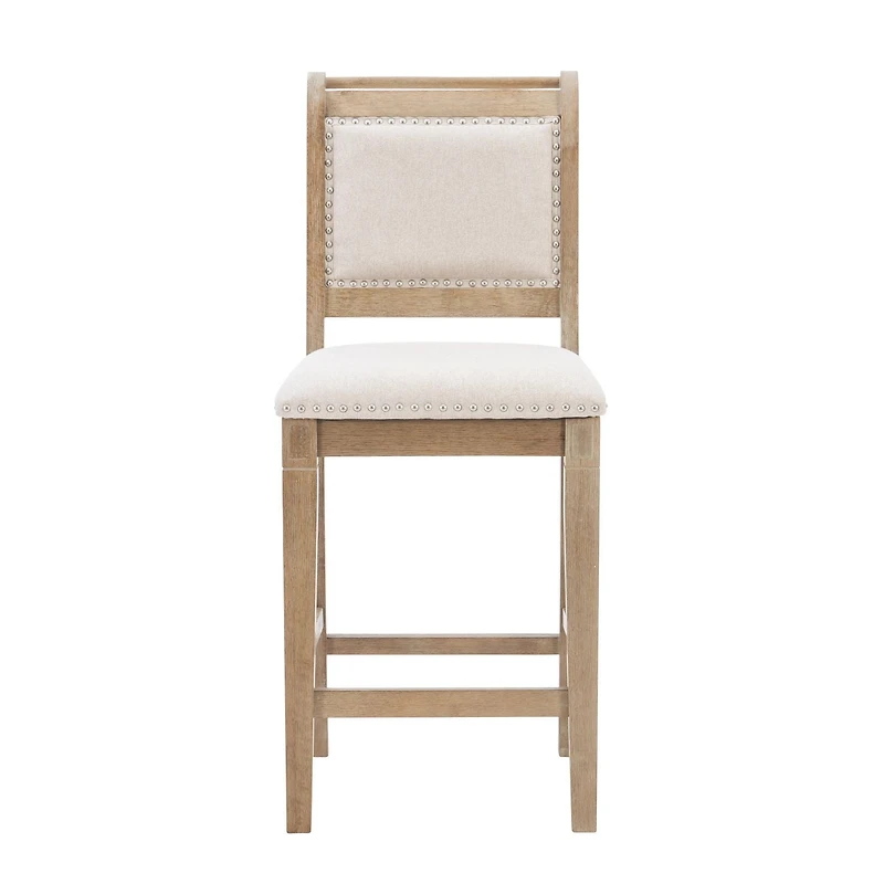 Tabouret de comptoir naturel Perle