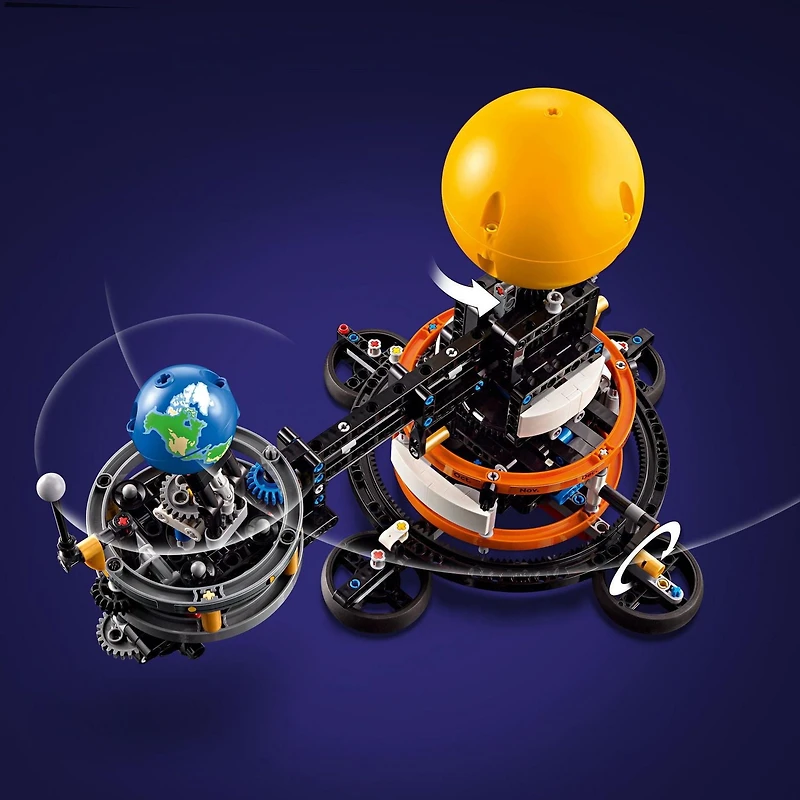 LEGO Technic Planet Earth and Moon in Orbit Building Set, Outer Space Birthday Gift for 10 Year Olds, Solar System Space Toy for Imaginative, Independent Play, Space Room Décor for Boys & Girls, 42179