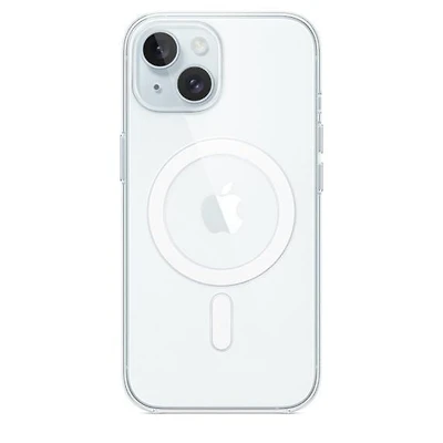 Apple Coque Transparente iPhone 15 avec MagSafe