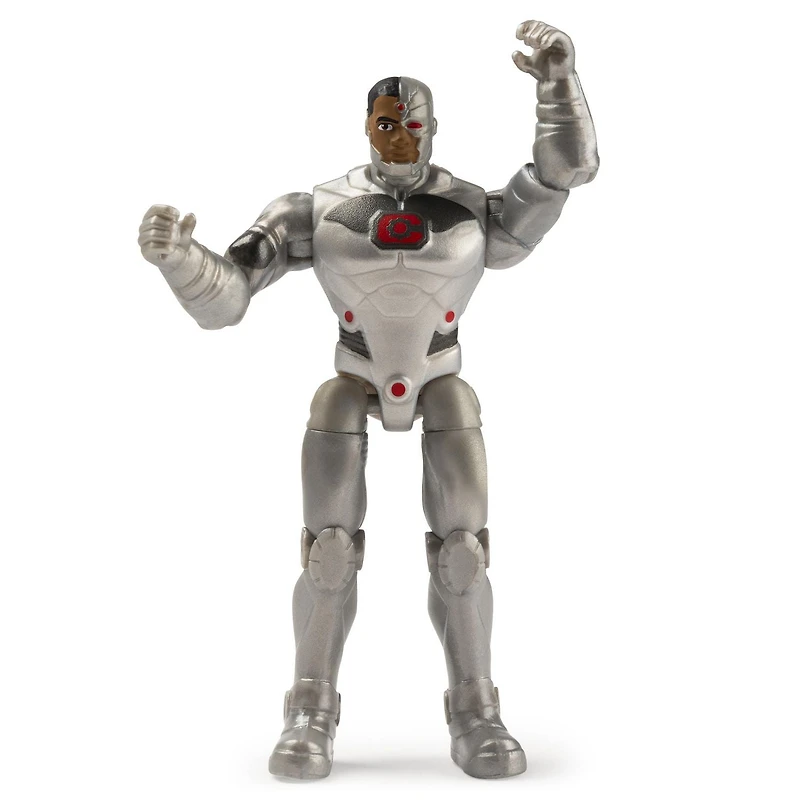 DC Comics, Figurine articulée CYBORG de 10 cm avec 3 accessoires mystère, Adventure 2