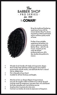 The Barber Shop Pro Series Wood Boar Brush, Wood Boar Brush