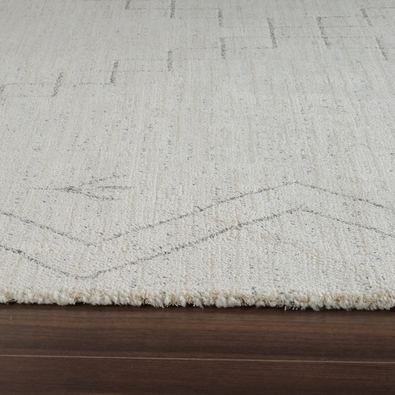 Rug Branch Casa Abstract Indoor Area Rug, Beige Cream, Boho - Living Room, Bedroom, Dining Room