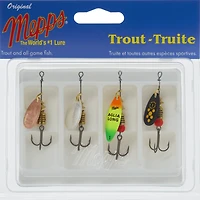 Mepps 4-K1-ASST 4-Pack Trouter Kit Assorted