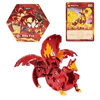 Bakugan Legends Deka, Blitz Fox, Figurine Jumbo articulée transformable et carte à collectionner, jouets pour garçons, à partir de 6 ans