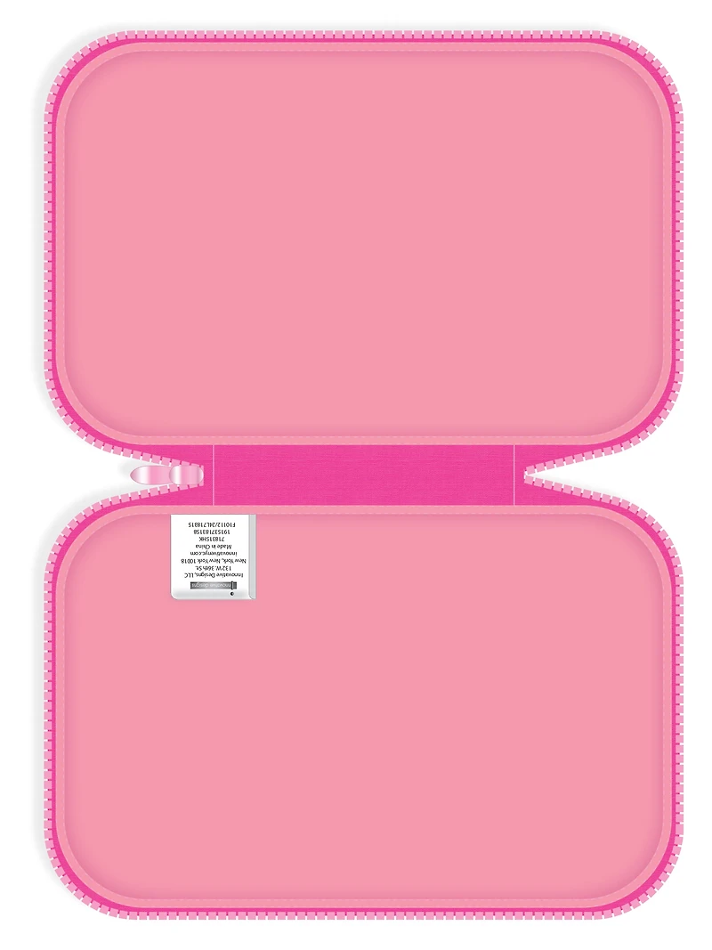 Sanrio Hello Kitty Pink Zipper Pencil Hard Case, 8.75" x 5.25", Elementary School