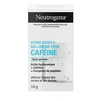 Crème pour les yeux Neutrogena Hydro Boost+ avec caféine, crème pour les yeux à l’acide hyaluronique, hydratant antioxydant, sans parfum 14g