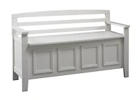 Niles banc de rangement blanc
