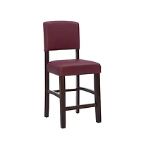 Tabouret de comptoir rouge Benson