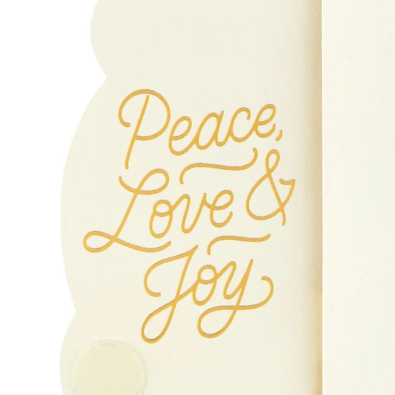 Carte de Noël en relief – Paper Wonder de Hallmark (Ange – structure en nid d'abeille)