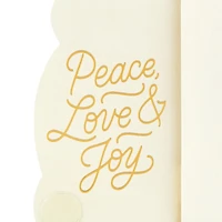 Carte de Noël en relief – Paper Wonder de Hallmark (Ange – structure en nid d'abeille)