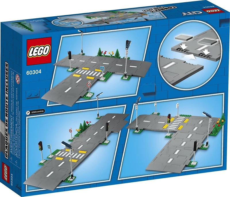 LEGO City Road Plates 60304 Toy Building Kit (112 Pieces)