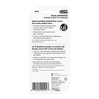 GUM® Dual-Defence Twisted Dental String Floss, Removes plaque while covering 30% more surface area with mint flavour