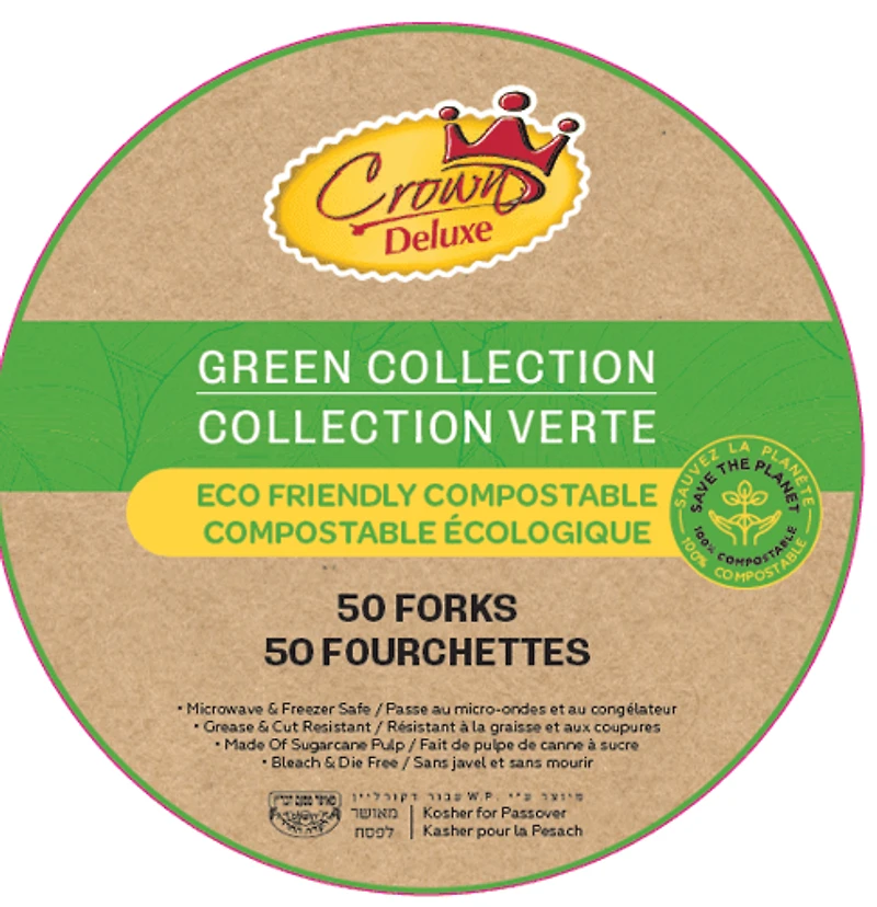 Crown Deluxe Bio Light Duty Forks KPY 50pk, Bio Light Duty Forks KPY