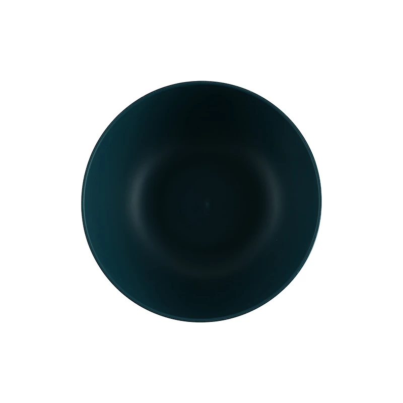 Assiette ronde en plastique bleu Mainstays, avec motif à rayures gravées, 26,7 cm (10,5 pouces)