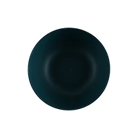 Assiette ronde en plastique bleu Mainstays, avec motif à rayures gravées, 26,7 cm (10,5 pouces)
