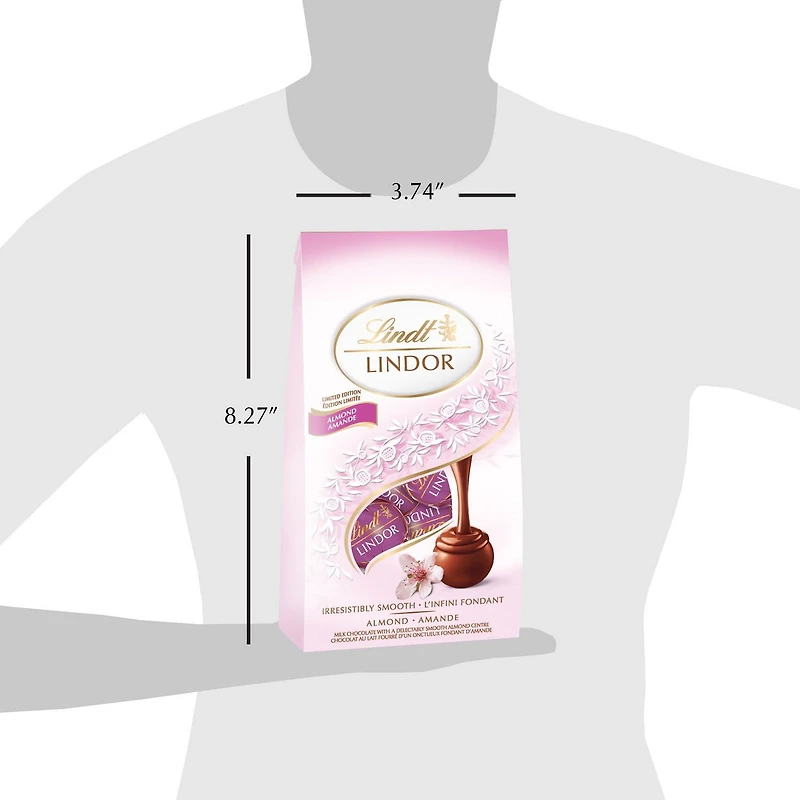 Chocolats au lait Lindor de Lindt fourrés de saveur d’amandes