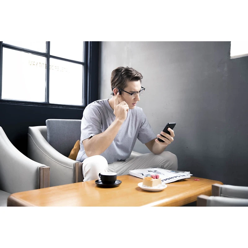 Shokz OpenMove - Design à Oreilles Ouvertes - Écouteurs Bluetooth pour le Sport - Gris