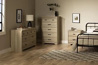 Table de chevet 2 tiroirs de la collection Versa South Shore
