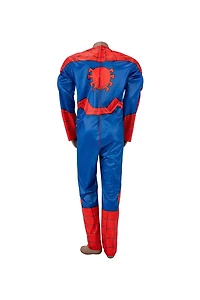 MARVEL Adaptive Spider-Man Youth Costume - Printed Jumpsuit with Tube Access, Roomier Legs, and Fabric Half Mask