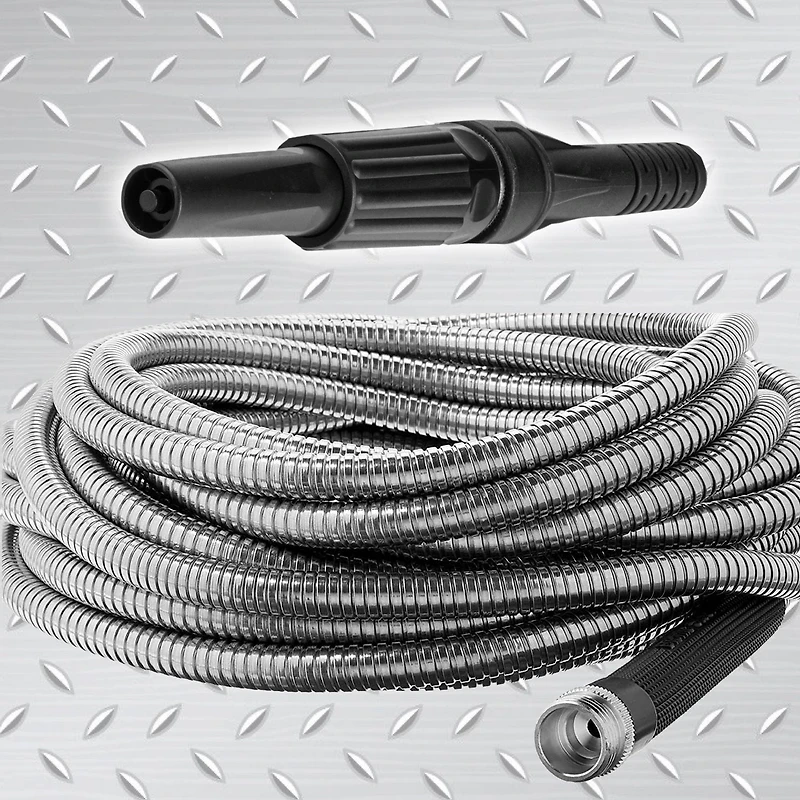 Bionic Steel 100-Foot Heavy-Duty Stainless Steel Garden Hose