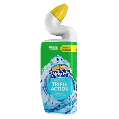 Scrubbing Bubbles® Toilet Bowl Cleaner, Triple Action, Rainshower Scent, 710mL