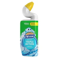 Scrubbing Bubbles® Toilet Bowl Cleaner, Triple Action, Rainshower Scent, 710mL