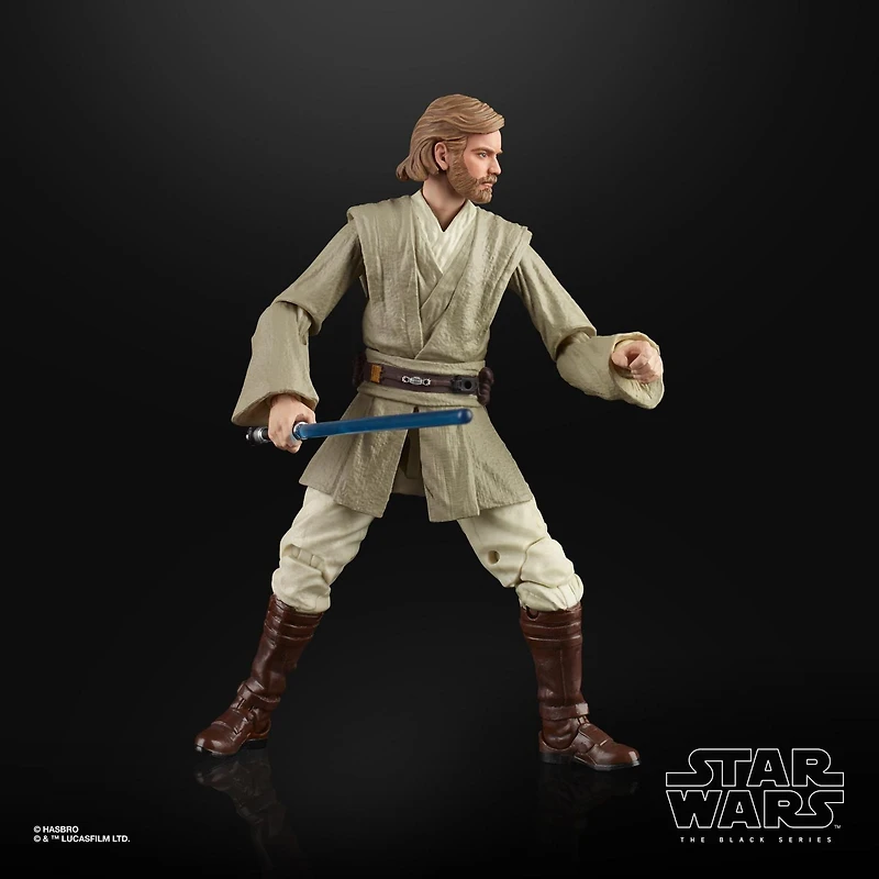 Star Wars The Black Series, figurine de collection Obi-Wan Kenobi (Chevalier Jedi) de 15 cm de Star Wars : L'attaque des clones, dès 4 ans