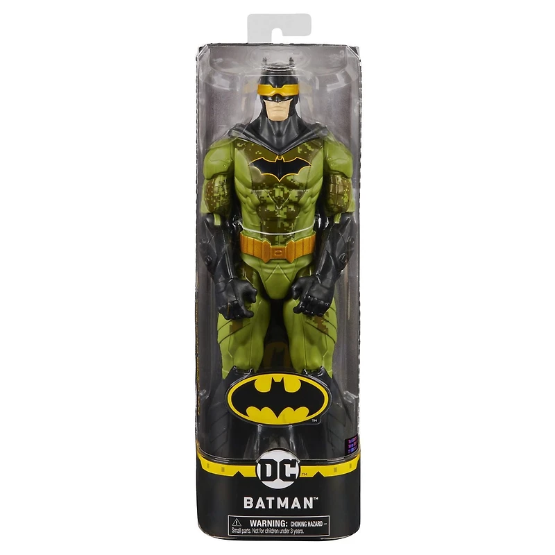 BATMAN 12-inch Action Figure (Camo Suit), for Kids Aged 3 and up