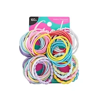 Goody Ouchless Styling Essentials Élastiques pour cheveux, enfants assortis - 60 Ct Goody Kids Elastics