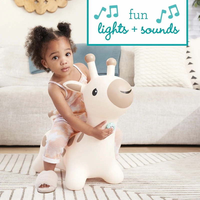 Infantino Bouncy Hoppy Pal - Giraffe, Bouncy ride-on giraffe