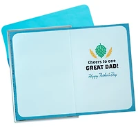 Hallmark Father's Day Card with Removable Tin Sign (Beer)
