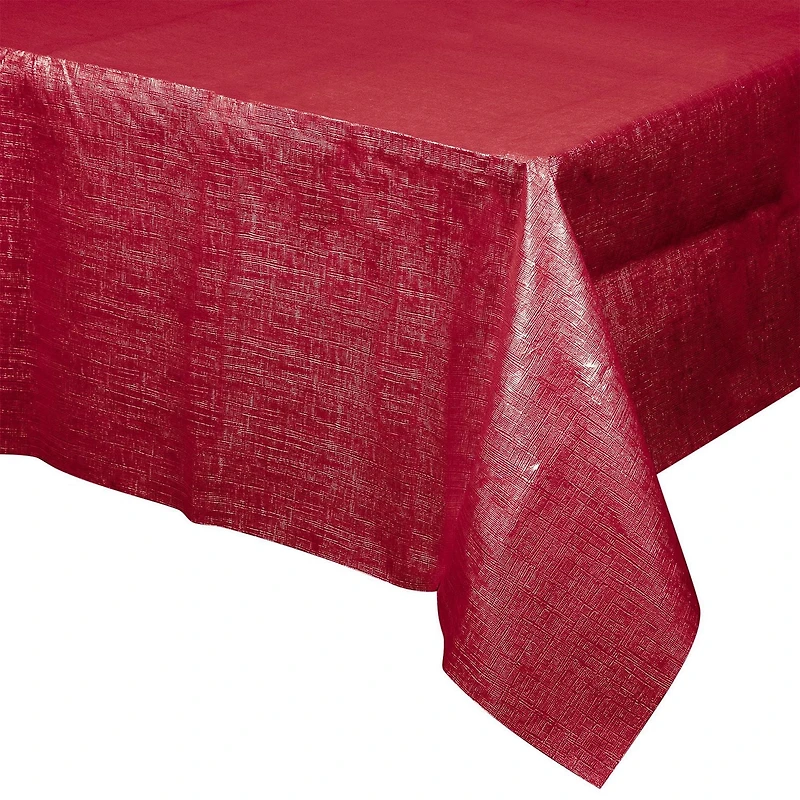 Tablecover Metallic Red 54" x 84", Red Metallic Tablecover