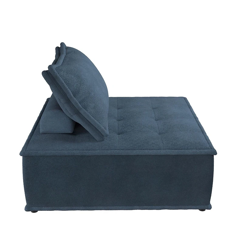 DHP Paloma Upholstered Single Sofa Chair, Textured Taupe Fabric