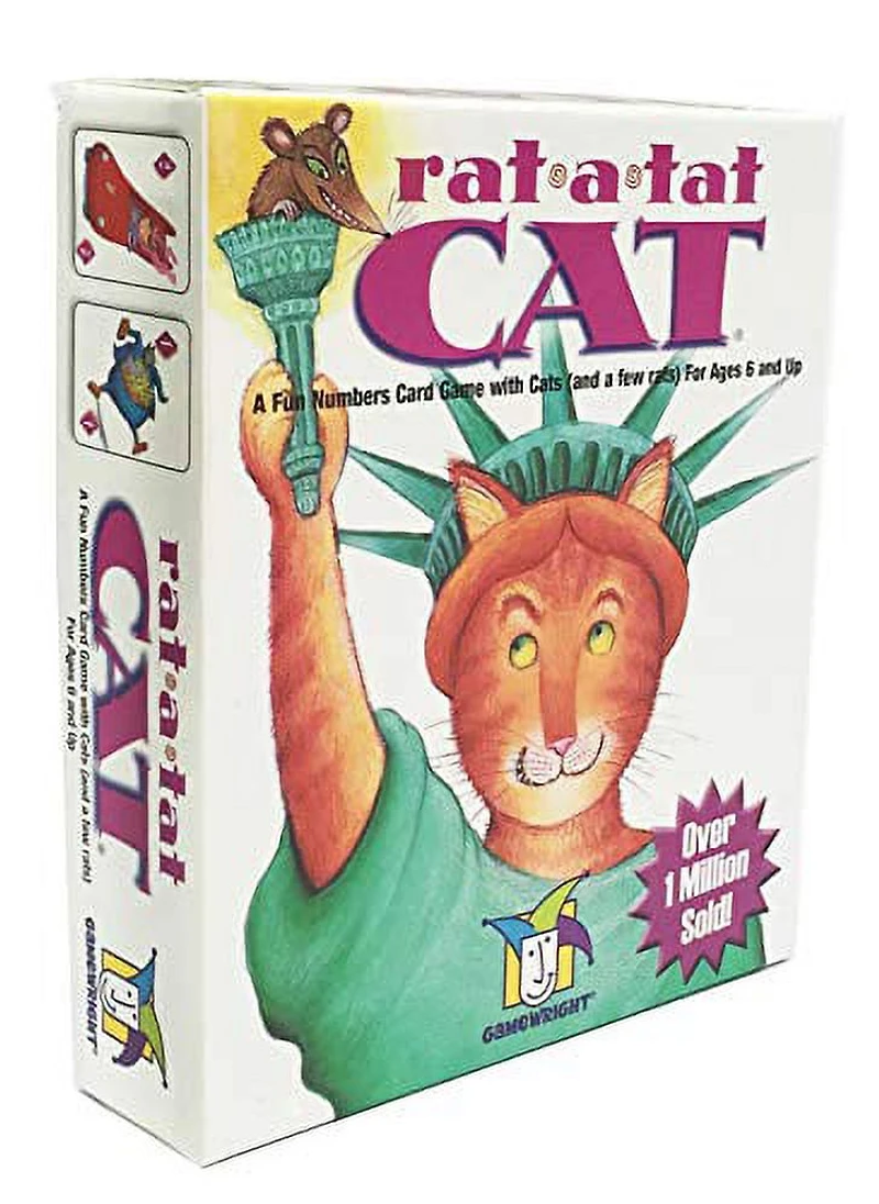 Gamewright Rat-A-Tat CAT Numbers Card Game - English Only