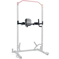 Sunny Health & Fitness Adjustable Captains Chair Multi-Function Dip Station, Push-Up, Leg Raises & Core Workout Attachment with Adjustable Height - SF-XFA008