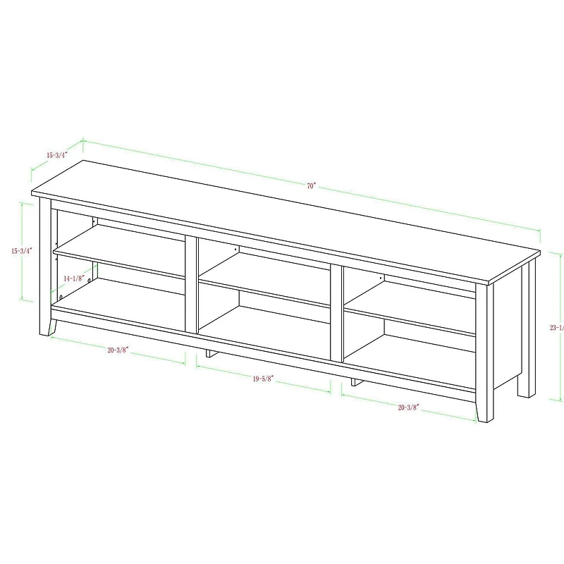 Manor Park Minimal Farmhouse TV Stand for TV's up to 78"- Multiple Finishes