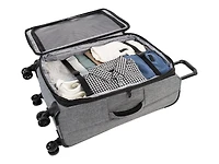 Swiss Mobility -YYZ Collection - SOFTSIDE LUGGAGE WITH DOUBLE 360-DEGREE SPINNER WHEELS - CHARCOAL