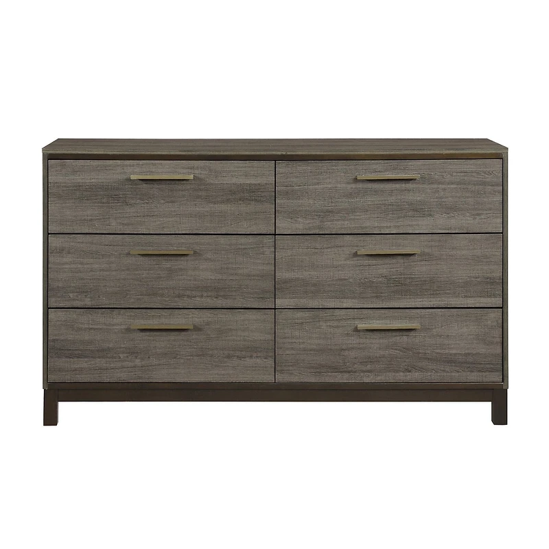Topline Home Furnishings Commode Texture Bois Gris
