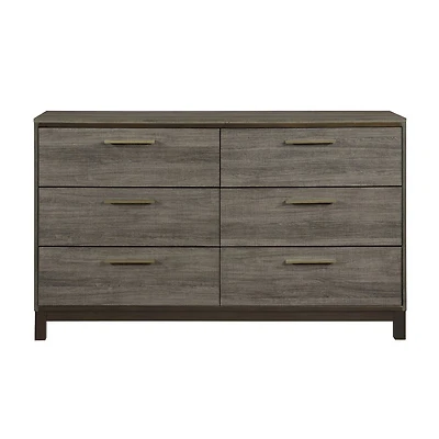 Topline Home Furnishings Commode Texture Bois Gris