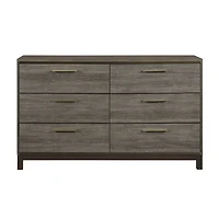 Topline Home Furnishings Commode Texture Bois Gris