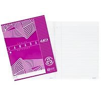 Louis  Garneau cahier Canada ligné rose