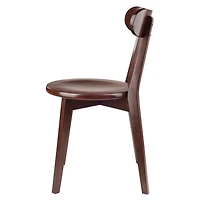 Winsome Pauline 3-Pc Set Table with Chairs, Walnut Finish