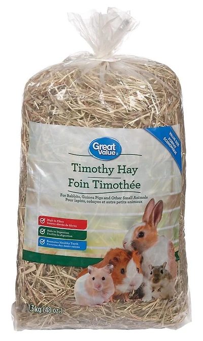 Great Value Timothy Hay, 48 oz