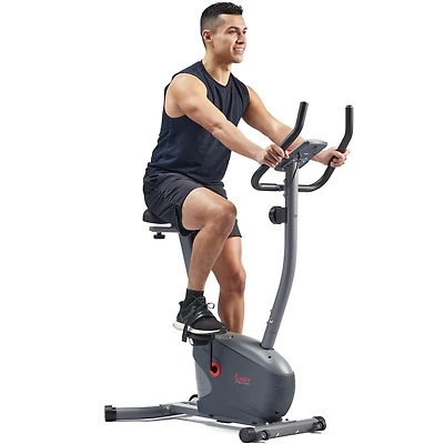 Sunny Health & Fitness Vélo d'exercice vertical Performance avec résistance magnétique à 8 niveaux, capteur de pouls et connectivité Bluetooth améliorée avec l'application SunnyFit® - SF-B220030
