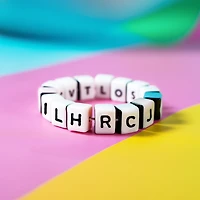 TINY HANDS Alphabet Cube Beads, 200 pc, 6 mm, Age 6+